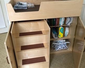 Open View Natural Environments Toddler Changing Table and Stairs.  