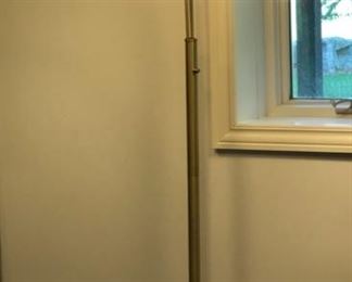 $50.00...................3-Light Arc Floor Lamp 27”L X 21”W x 79”H
Marble, Brass, fabric