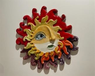 $30.00...................Ceramic inspired by certain Picasso Portraits, United States, circa 1998 This piece has an irregular shape, max diameter is 20”