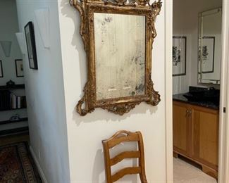 $200.00..................Baroque Venetian Mirror.  Belonged to Piero grandparents when they lived in Venice, Italy.                29”L x 44”H