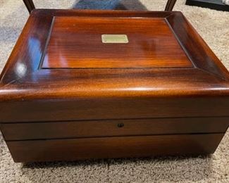 CLEARANCE !  $150.00 NOW, WAS $400.00..................Incredible Large Antique Silverware Chest Horse Show Prize!  Including Vintage Silverware. Plaque Reads: 2nd Place Challenge Cup Contest March 1925 April The Hoover Company sp? Won by J.E.Faccell sp? 