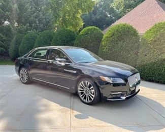 2017 Lincoln Continental Reserve Luxury Sedan, 12,000 Miles, Exterior: Black Velvet, Interior: Terra/Ebony Luxury Leather, 2.7L GTDI V6 Engine, 4 Wheel Drive, Power Sunroof, Moonroof, Heated/Cooling/Massage Feature on Front Seats, Back Seats fold forward, Rear View Camera, Rear Window Power Sunshade, 360 Sensor and Foot Activated Trunk, Winter and Summer Floor Mats. 