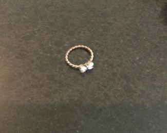 Costume Jewelry Butterfly Crystal Ring