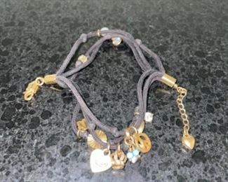 Costume Jewelry Multi Pendant Bracelet 