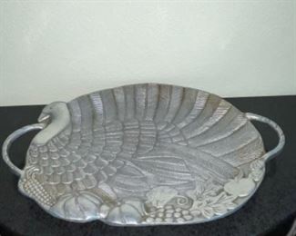 Silver Turkey Platter