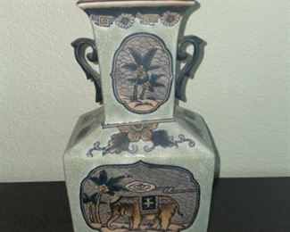 Vintage Ceramic Elephant Vase
