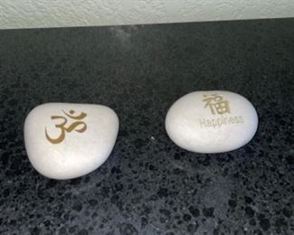 ”Happiness” Engraved Rocks