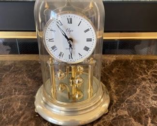ELGIN Clock in Glass Dome