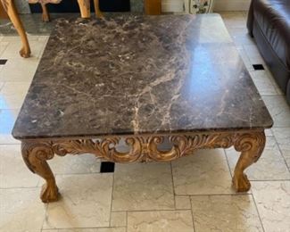 Coffee Table w/ Marble Top