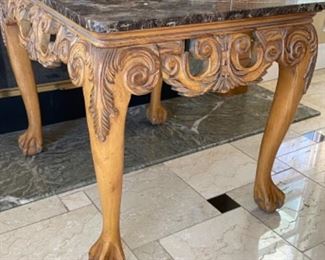 End Table w/ Marble Top