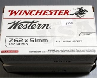 Winchester, Federal And Aquila 7.62x51mm Ammo, Approx 85 Rds