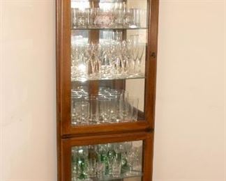 Cabinet with Glass Shelves - $ 175.00 . Glasses Sold Separately.