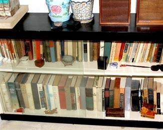 Mid Century bookcase -Sliding Glass doors -$150.00