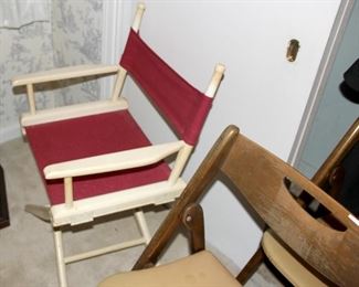 Folding Directors Chair - Vintage - $25.00