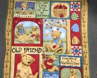 Fleece throw, Old Friend by Teresa Kogut artwork print