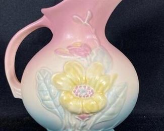 Vintage Hull Pottery Yellow Flower Water Pitcher