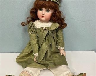 Beautiful J. Steiner Reproduction Bisque Composite Doll