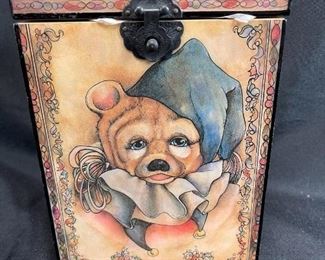 Jingle Bear Jack in the box by Enesco number 1723 Limited addition