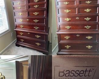 Bassett Furniture Eden House Cherry 40” Chest Of Drawers
