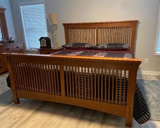 Arts & Crafts Mission Style King Bed