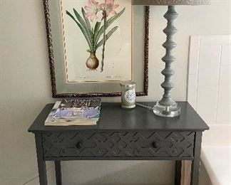Gratifying Gray Small Console Table