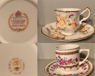 Paragon Fine Bone China England Peace Rose Cup & Saucer
Made In China C. Art Bone China Demitasse Cup & Saucer