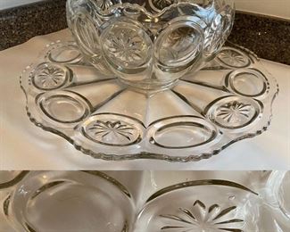 1950’s-60’s Moon & Stars Punch Bowl & Underplate