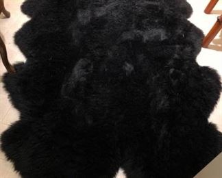Large Lambskin area rug: $175
77” x44”