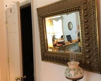 Antique Brass Beautifully detailed mirror:$ 250