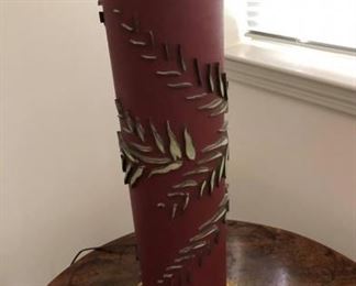 Vintage Wallpaper printing tool made into a lamp:$125
