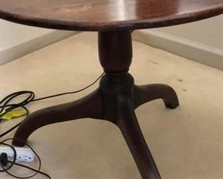 Tilt top Round Antique Side table:$125
25.5” round, 21”H