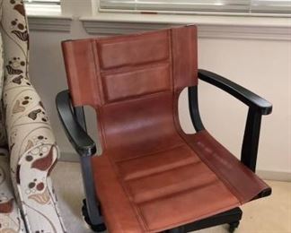 Leather office chair: $150