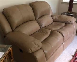 Leather Electric Wall Hugging Love seat:$450
66.5”L