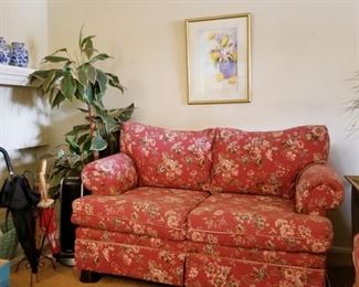 Red country cottage love seat and sofa set
50% off... Sat $65!