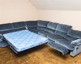 Lane sectional sleeper and recliner sofa