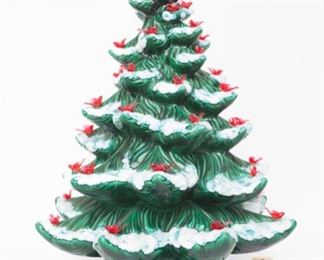 1973 Ceramic Christmas Tree 18.5” tall x 12.5” wide