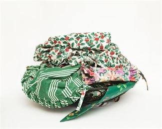 Large collection of Longaberger Fabric Cloth Basket Liners