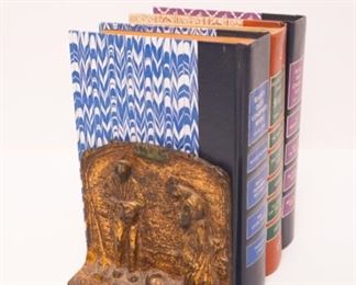 Vintage cast iron book ends