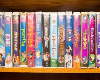 Vintage Disney movie VHS tapes