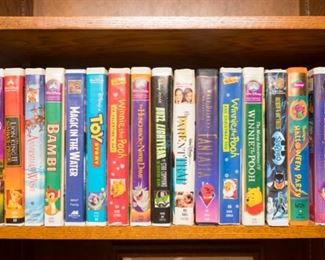 Vintage Disney movie VHS tapes
