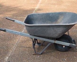 Wheelbarrow with aluminum handles