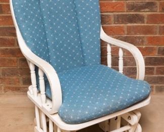 Nursery rocking glider chair