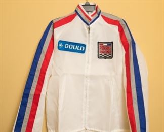 2 of 3 Brand NEW (Never Used) Vintage Swingster 70s Penske Gould Racing Windbreaker