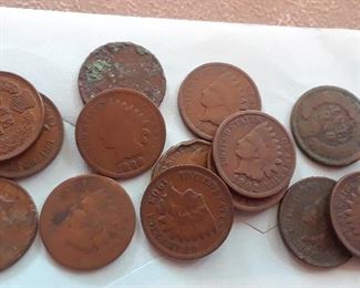 h Indian head pennies