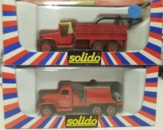 SOLIDO / 2 GMC Trucks / appear to be 1/64 / See PIX / NIB