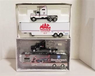 2 Each 1/64 scale / MAC Tools semi / Goodwrench Service semi NIB