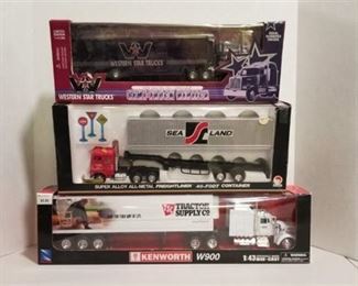 3 each semi / Western Star / Sea Land / Tractor Supply / NIB
