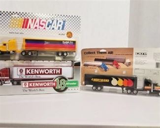 3 each 1/64 scale semi / Nascar Kodak / Kenworth Northland / Kenworth NIB