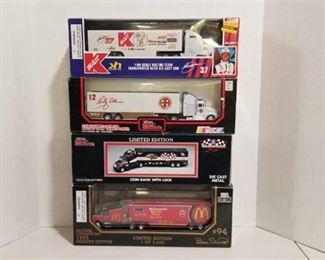 4 each 1/64 scale semi / K-Mart / Goodwrench (BANK) / McDonalds / Bobby Allison NIB