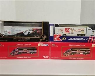 4 each 1/64 scale semi / 2 Champion (BANKS) / Texaco / K-Mart NIB